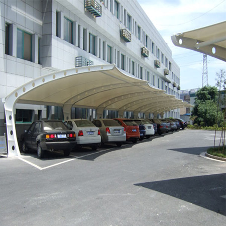 TC001 膜結(jié)構(gòu)停車棚七字型