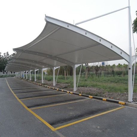 TC005 膜結(jié)構(gòu)停車(chē)棚 斜拉式