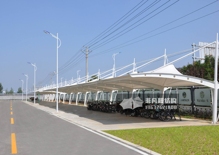 TC012 膜結(jié)構(gòu)停車棚 吊帽口型