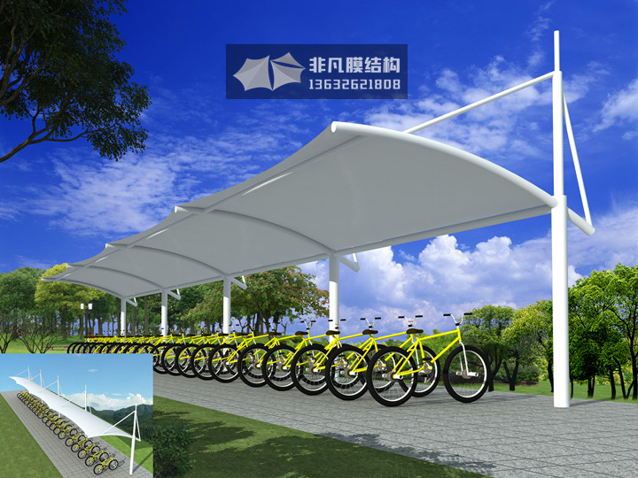 TC019 膜結(jié)構(gòu)自行車棚