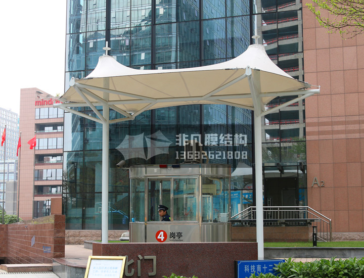 GT003 崗亭膜結(jié)構(gòu)雨棚 邁瑞研發(fā)大廈