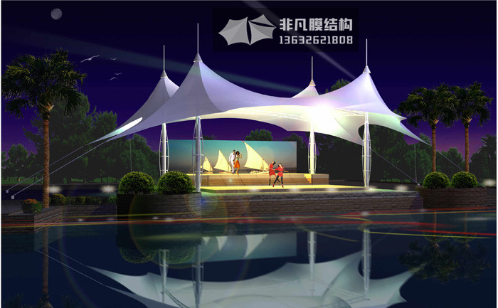 WT002 舞臺景觀膜結(jié)構(gòu) 廣州黃金海岸