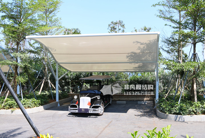 TC025 膜結(jié)構(gòu)停車棚 深圳大鵬龍岐灣