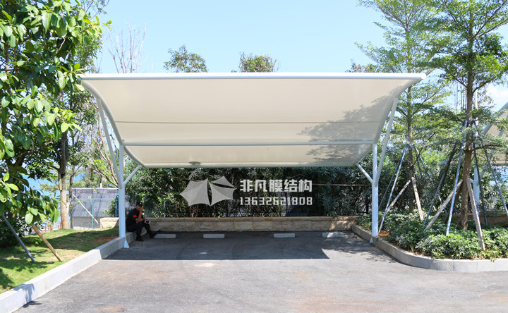 TC025 膜結(jié)構(gòu)停車棚 深圳大鵬龍岐灣