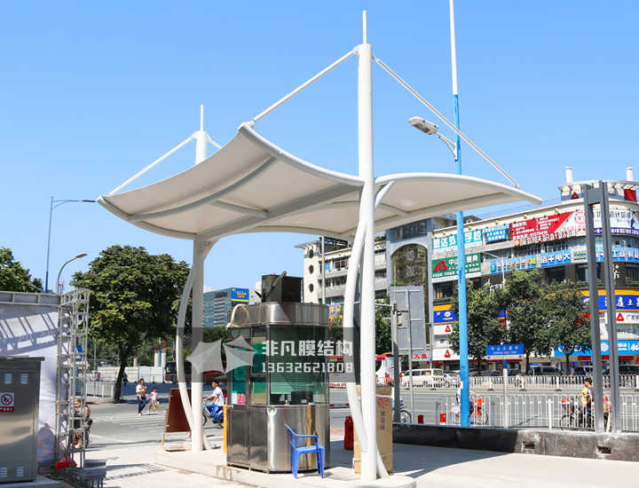 GT007 崗?fù)つそY(jié)構(gòu)雨棚 廣州市東圃商業(yè)大廈
