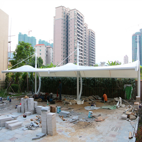 TC028 membrane structure parking shed