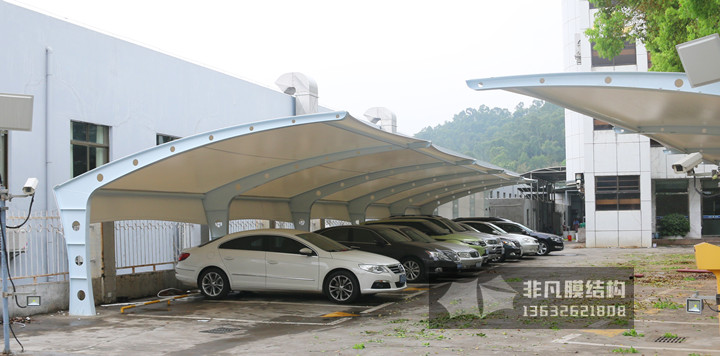 TC037 膜結(jié)構(gòu)停車棚 深圳制證中心