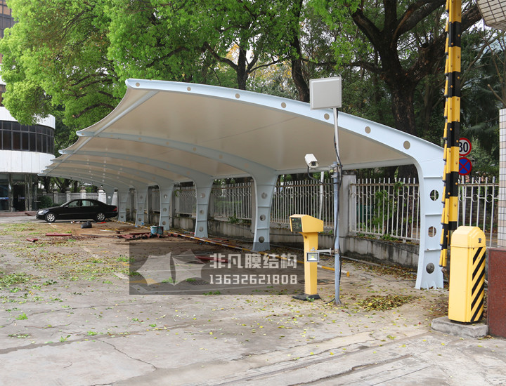 TC037 膜結(jié)構(gòu)停車棚 深圳制證中心