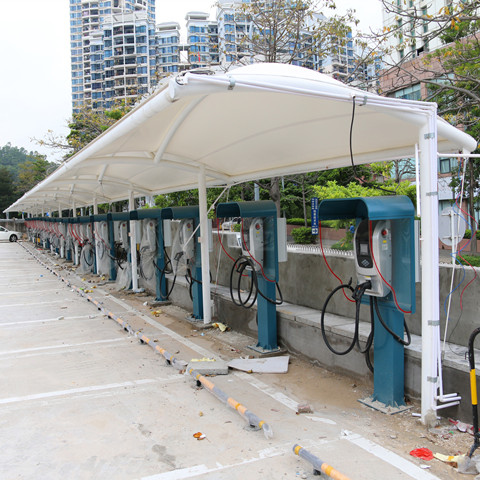 TC038 charging station of membrane structure canopy