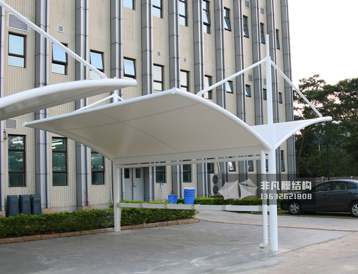 TC039 自行車膜結(jié)構(gòu)停車棚 坪山康哲藥業(yè)工廠