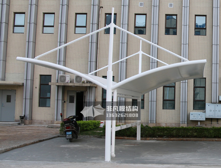 TC039 自行車膜結(jié)構(gòu)停車棚 坪山康哲藥業(yè)工廠