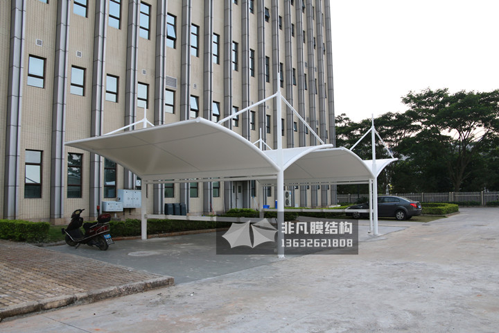 TC039 自行車膜結(jié)構(gòu)停車棚 坪山康哲藥業(yè)工廠