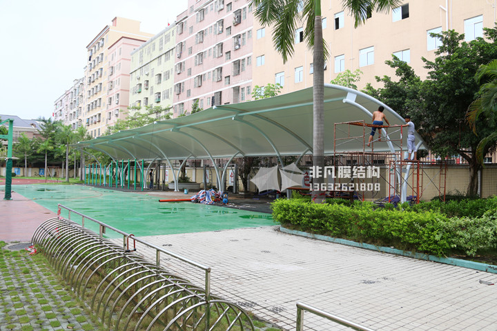 TC040 膜結(jié)構(gòu)雨棚 深圳南聯(lián)學(xué)校