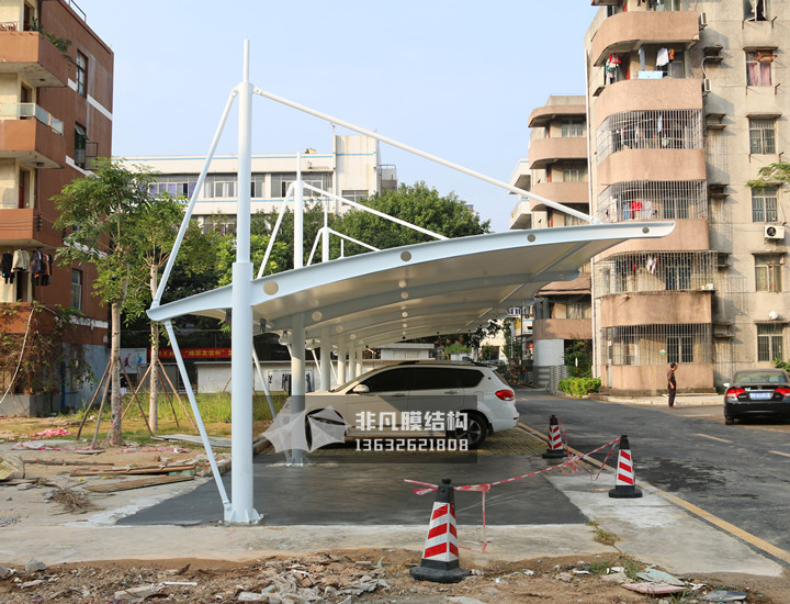 TC041 膜結(jié)構(gòu)停車棚 深圳龍城工業(yè)區(qū)