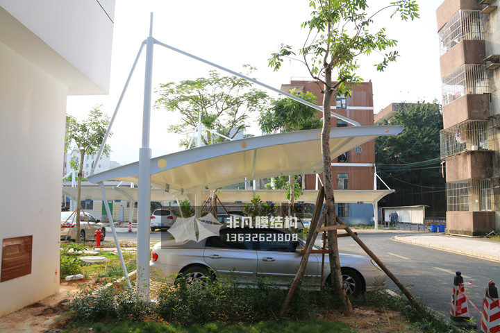 TC041 膜結(jié)構(gòu)停車棚 深圳龍城工業(yè)區(qū)