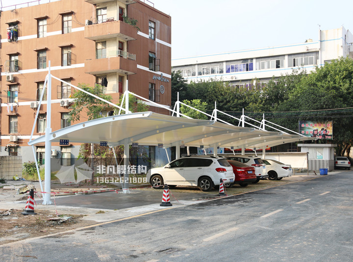 TC041 膜結(jié)構(gòu)停車棚 深圳龍城工業(yè)區(qū)