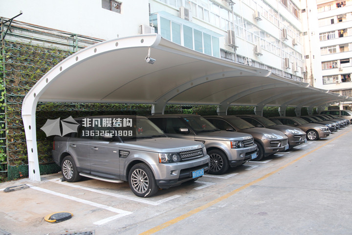 TC042 膜結(jié)構(gòu)停車棚 羅湖區(qū)新秀工業(yè)區(qū)