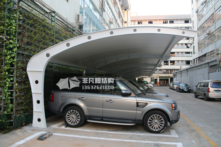 TC042 膜結(jié)構(gòu)停車棚 羅湖區(qū)新秀工業(yè)區(qū)
