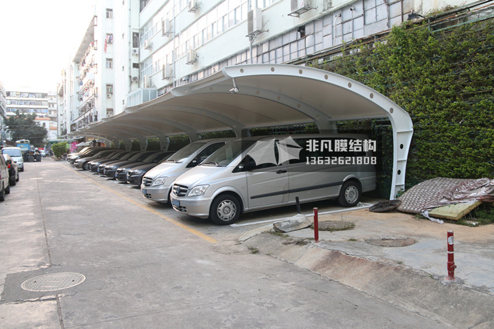 TC042 膜結(jié)構(gòu)停車棚 羅湖區(qū)新秀工業(yè)區(qū)