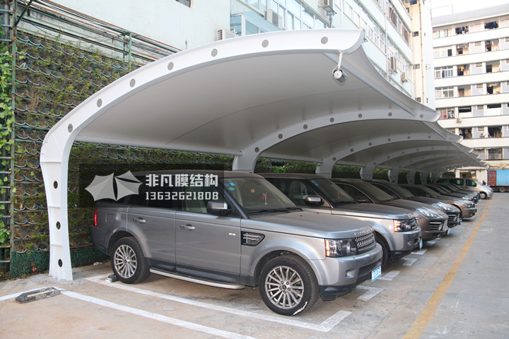 TC042 膜結(jié)構(gòu)停車棚 羅湖區(qū)新秀工業(yè)區(qū)