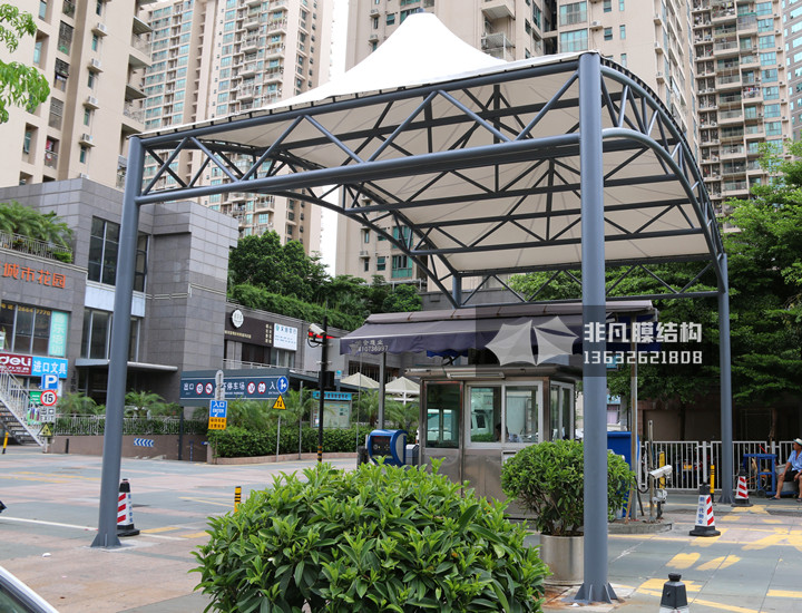GT012 崗?fù)こ鋈肟谑召M(fèi)膜結(jié)構(gòu)雨棚 南光城市花園
